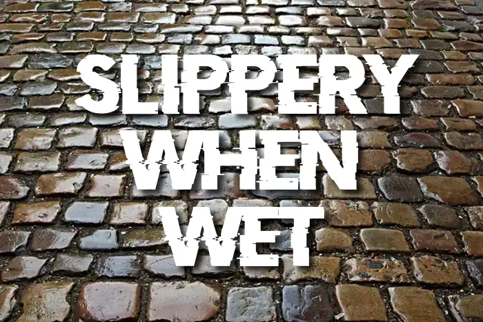 Slippery When Wet Walkway